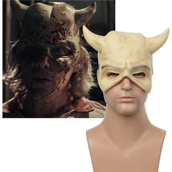 The Black Phone Mask Horror Movie The Grabber Cosplay Costume Mask - Picture 2 of 6